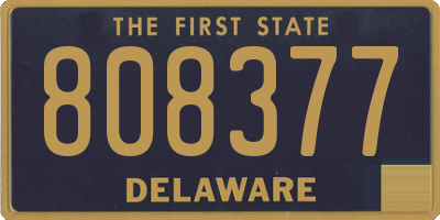 DE license plate 808377