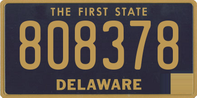 DE license plate 808378