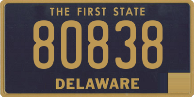 DE license plate 80838