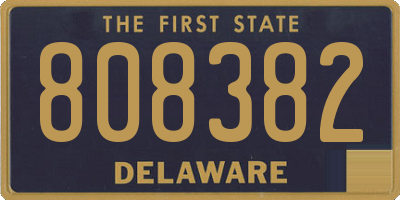DE license plate 808382