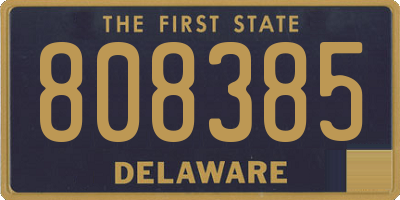 DE license plate 808385