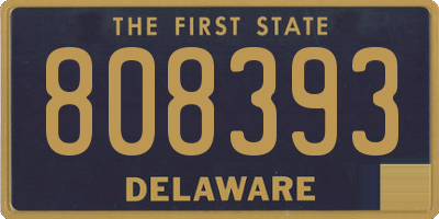 DE license plate 808393