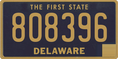 DE license plate 808396