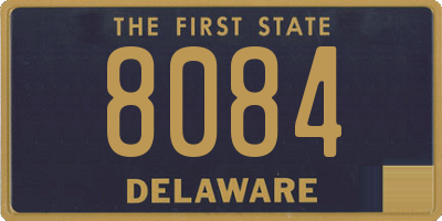 DE license plate 8084
