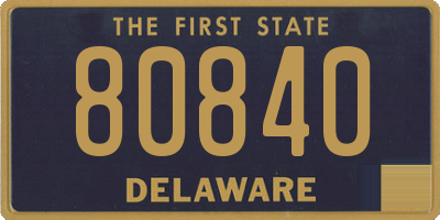 DE license plate 80840