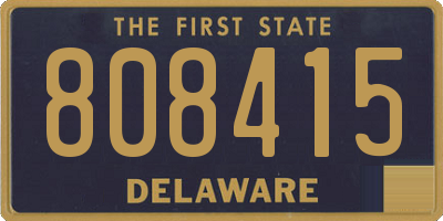 DE license plate 808415