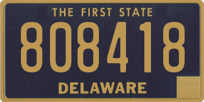 DE license plate 808418
