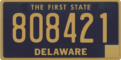 DE license plate 808421