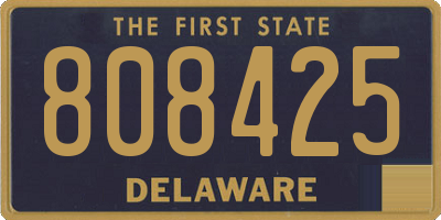 DE license plate 808425