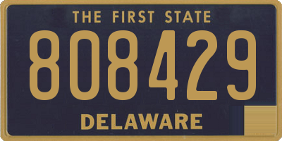DE license plate 808429