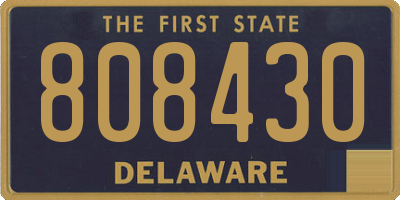 DE license plate 808430