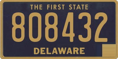 DE license plate 808432