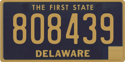 DE license plate 808439
