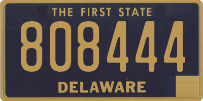 DE license plate 808444