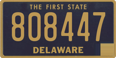 DE license plate 808447