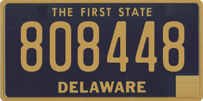 DE license plate 808448