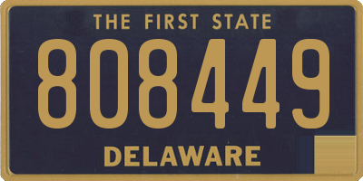 DE license plate 808449