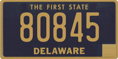 DE license plate 80845