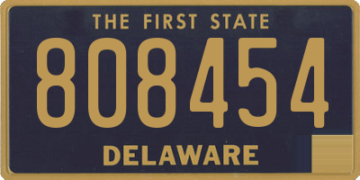DE license plate 808454
