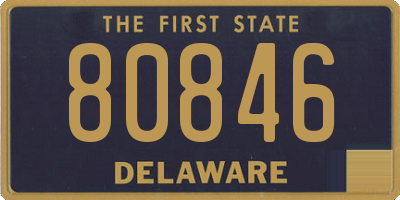 DE license plate 80846
