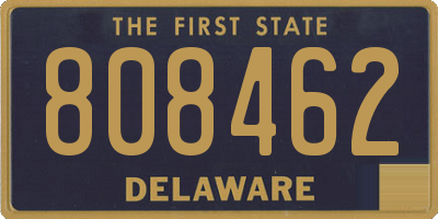 DE license plate 808462