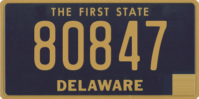 DE license plate 80847
