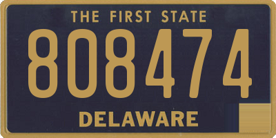 DE license plate 808474