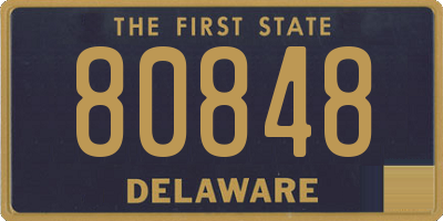 DE license plate 80848