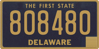DE license plate 808480