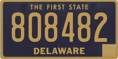 DE license plate 808482