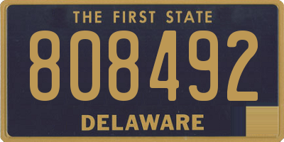 DE license plate 808492