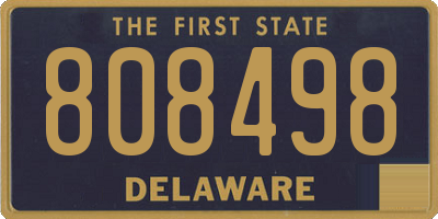 DE license plate 808498