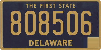 DE license plate 808506