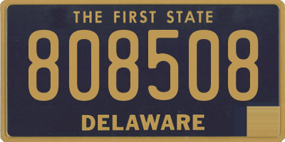 DE license plate 808508