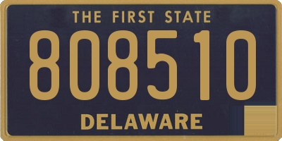 DE license plate 808510