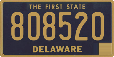 DE license plate 808520