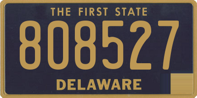 DE license plate 808527