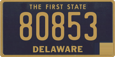 DE license plate 80853