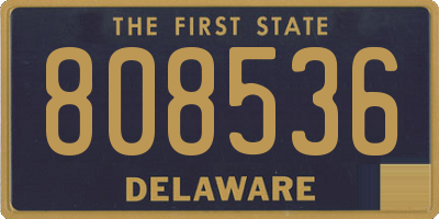 DE license plate 808536