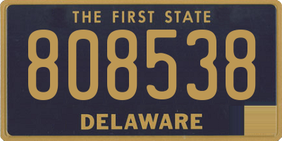 DE license plate 808538