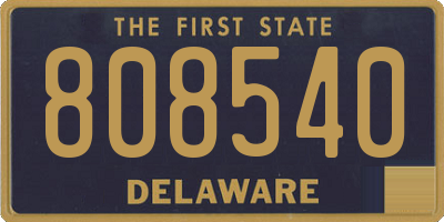 DE license plate 808540