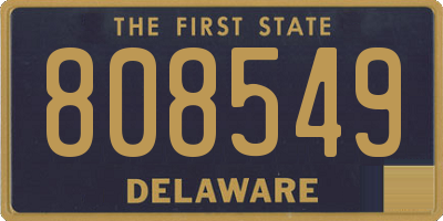 DE license plate 808549