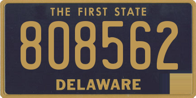 DE license plate 808562