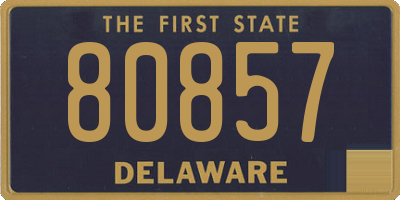 DE license plate 80857