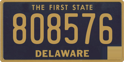 DE license plate 808576