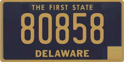 DE license plate 80858