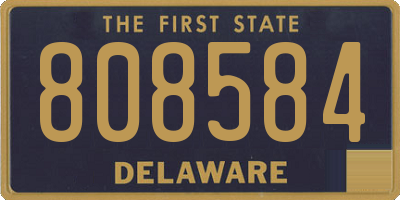 DE license plate 808584