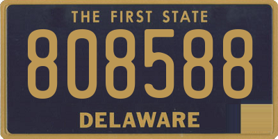 DE license plate 808588