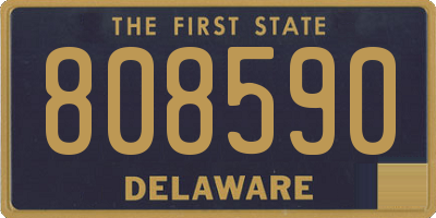 DE license plate 808590