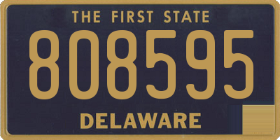 DE license plate 808595